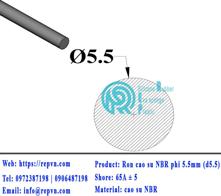 day cao su NBR 14 min