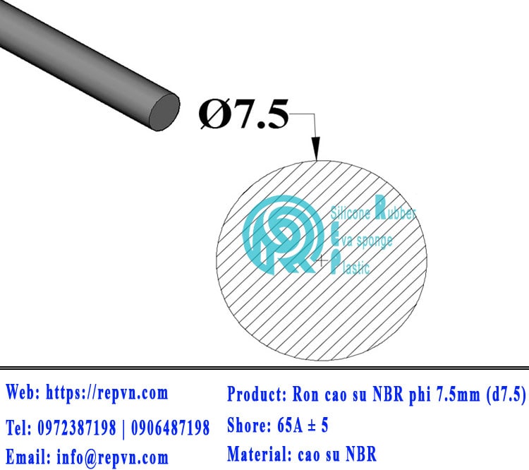 day cao su NBR 15 min