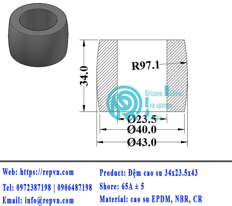 dem cao su chong va 34x23.5x43 min