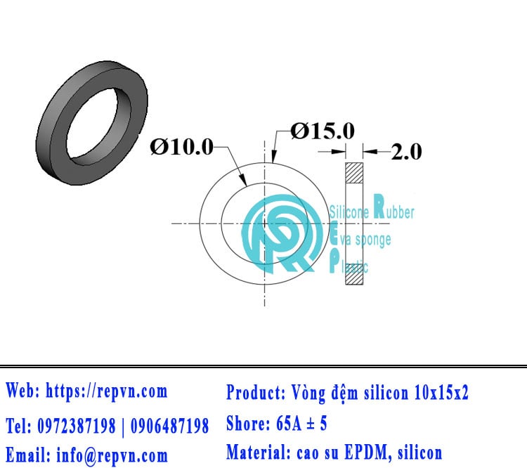 vong dem silicon 10x15x2 min